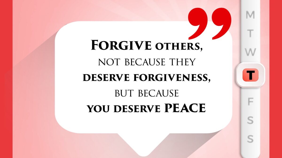 Forgiving, in a true sense