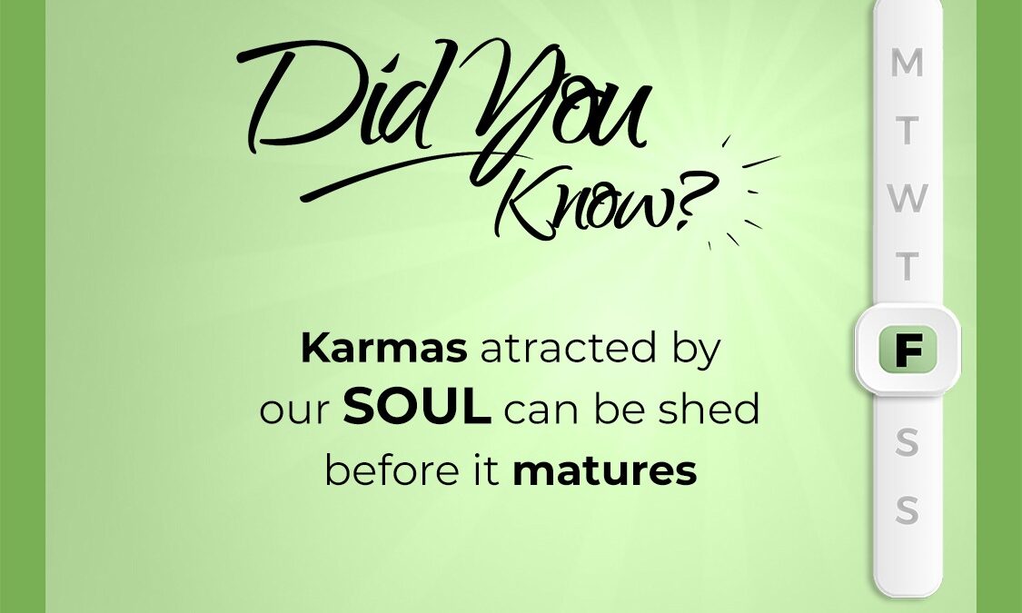 Karmas attracted by our Soul