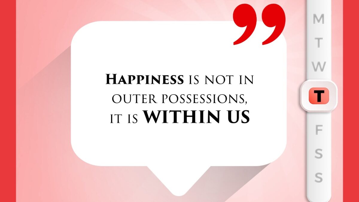 Happiness within us